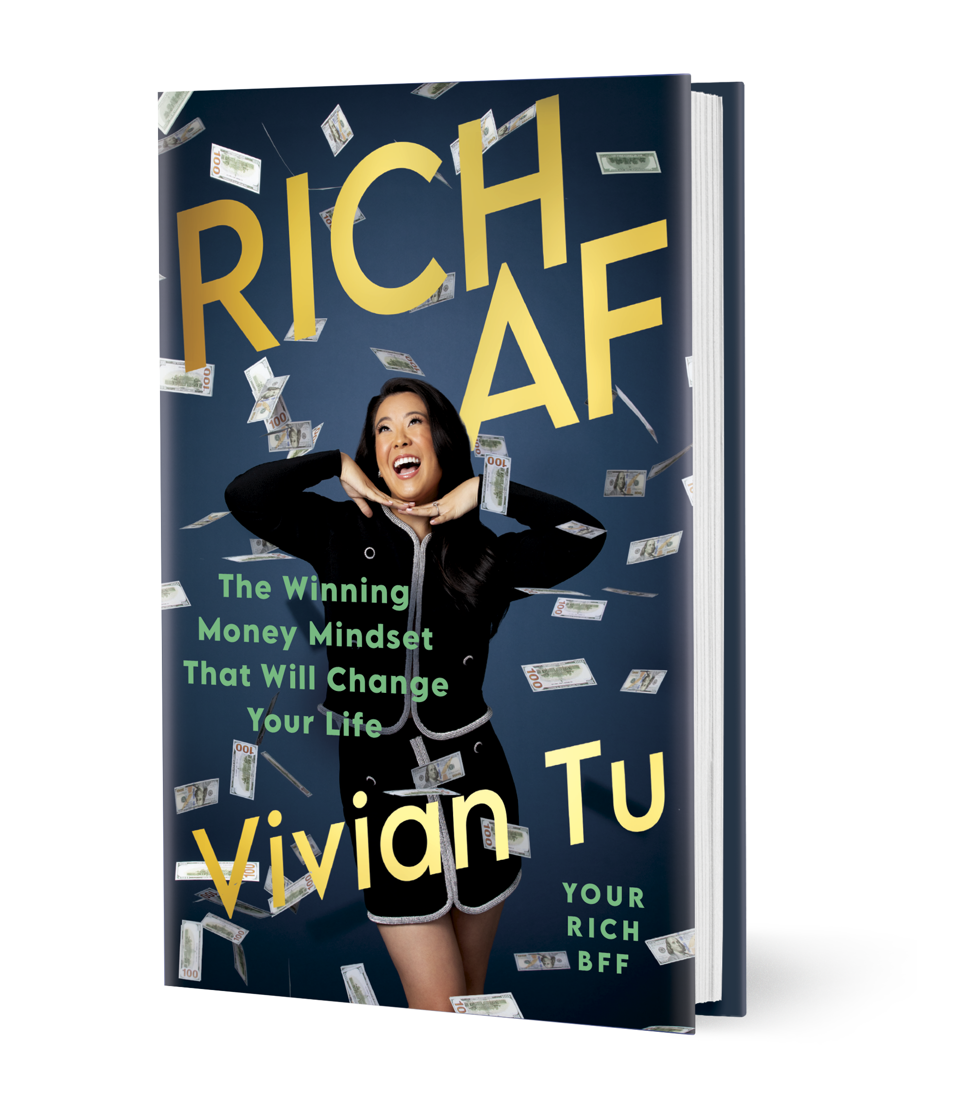 Rich AF book cover by Vivian Tu