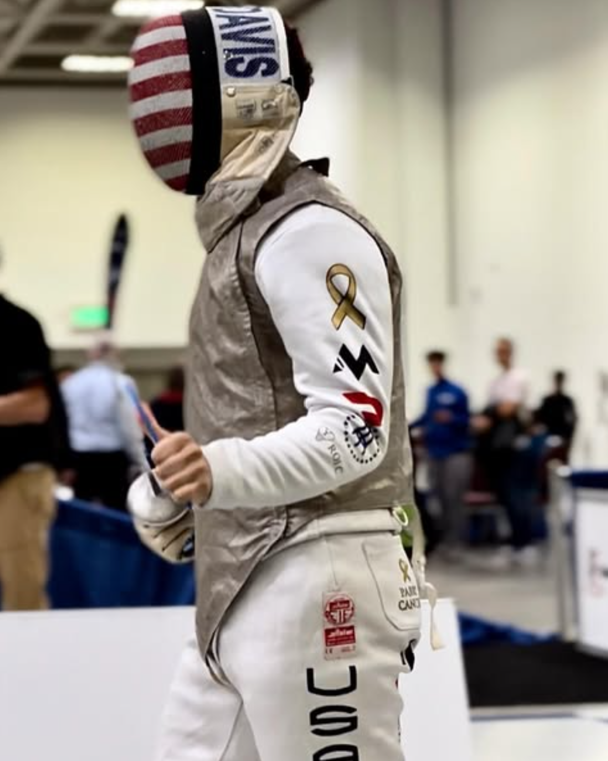 Chris Davis fencing for Team USA